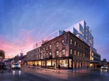Artist rendering of the future McGibbon Hotel condo development.