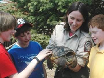 Jody Gienow brings her love of animals to schools across Muskoka.