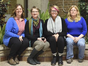 From left: Katie Angus, Liz Boyle, Tammy Grieco and Barb Omland are teachers at College Heights Secondary School in Guelph. These women will be joining thousands of others in Washington DC on Jan. 21 to take part in the Women's March on Washington event. The campaign, aimed at promoting women's rights, is taking place in cities around the world.
