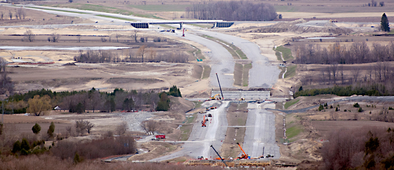 Aerial photos capture how Hwy. 407 is changing the landscape of Durham