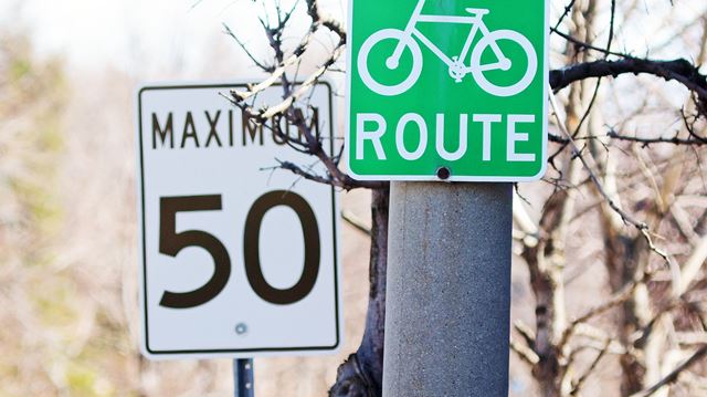 can you ride a bike on the sidewalk