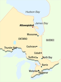 attawapiskat canada map