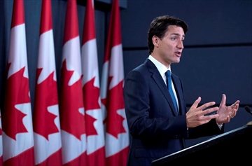 Prime Minister Justin Trudeau speaks during a media availability at the National Press Theatre in Ottawa on Tuesday, June 27, 2017. THE CANADIAN PRESS/Justin Tang