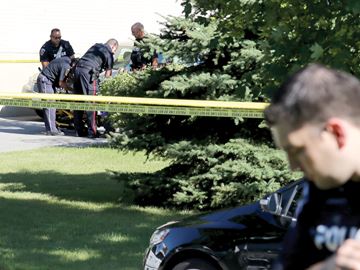 OSHAWA -- A heavy police presence was seen in the Carnaby Court area following a fatal stabbing this afternoon in Oshawa.August 3, 2015