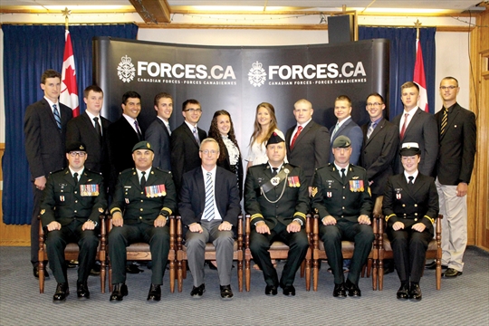 Durham students begin journey to becoming officers in the Canadian