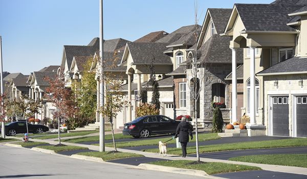 Row of nice homes in Ancaster
