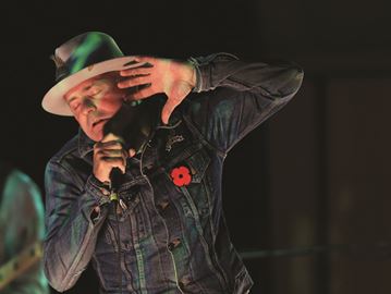 Gord Downie performs Secret Path at the Roy Thompson Hall in Toronto earlier this year. Secret Path is the story of the death of Chanie Wenjack during trek home from Cecilia Jeffery residential school in 1966.