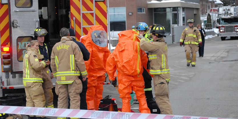 Firefighters contain bleach spill at Barrie water treatment plant