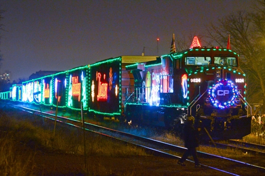 Santa Rolls Through On Cp Holiday Train 