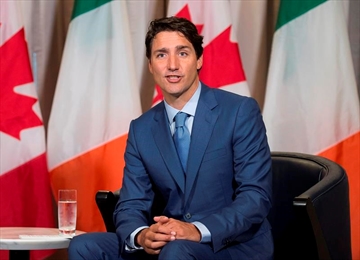 Prime Minister Justin Trudeau speaks during a bilateral meeting with Irish Taoiseach Leo Varadkar in Montreal, Sunday, August 20, 2017. THE CANADIAN PRESS/Graham Hughes