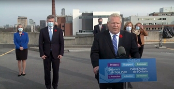 On the day Ontario's COVID-19 numbers hit a new all-time high, Ontario Premier Doug Ford was in Hamilton, touting Ontario as the manufacturing powerhouse of Canada and simply delighted that the “Ontario-made logo” will be on more Heddle Shipyards products.