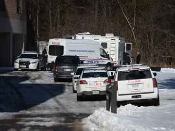 PICKERING — The Durham police homicide squad is investigating after a man's body was found in the woods north of Pineridge Secondary School this morning.