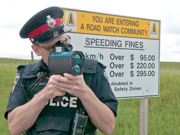 Durham police say road safety, specifically aggressive and distracted driving, is a top concern for Scugog residents. The Durham Regional Police Service is currently garnering community input for its 2020 to 2022 strategic plan. Const. Al Whillans kept a watchful eye out for speeding vehicles and other traffic violations in north Durham.