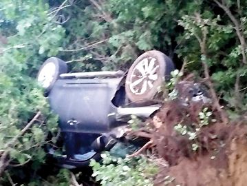 CLARINGTON -- A 54-year-old Clarington woman was rushed to hospital after her vehicle went into a ditch, hit a hydro pole and rolled over. Police believe she may have suffered a medical episode while behind the wheel.July 25, 2016.