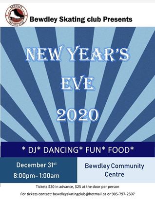 Bewdley Skating Club Presents New Year S Eve 2020 On