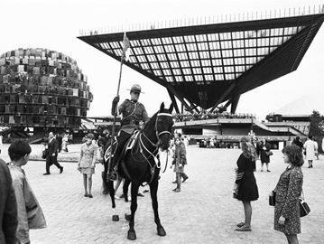 The iconic Canadian Pavilion at Expo 67 in Montreal.