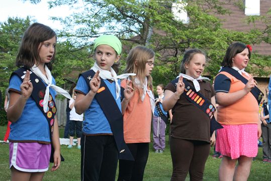 Girl Guides Earn Canada Cords For Dedication