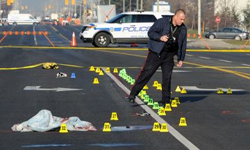 Peel Regional Police are investigating a fatal hit-and-run after a dump truck killed a 21-year-old Brampton on southbound Kennedy Road just north of Steeles Wednesday morning (Nov 25).