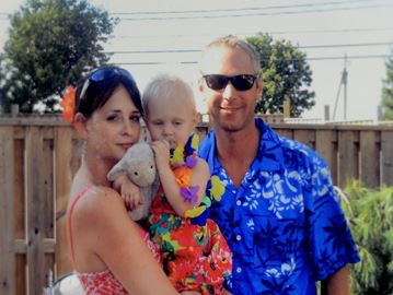 Tim and Sharlene in an undated family photo