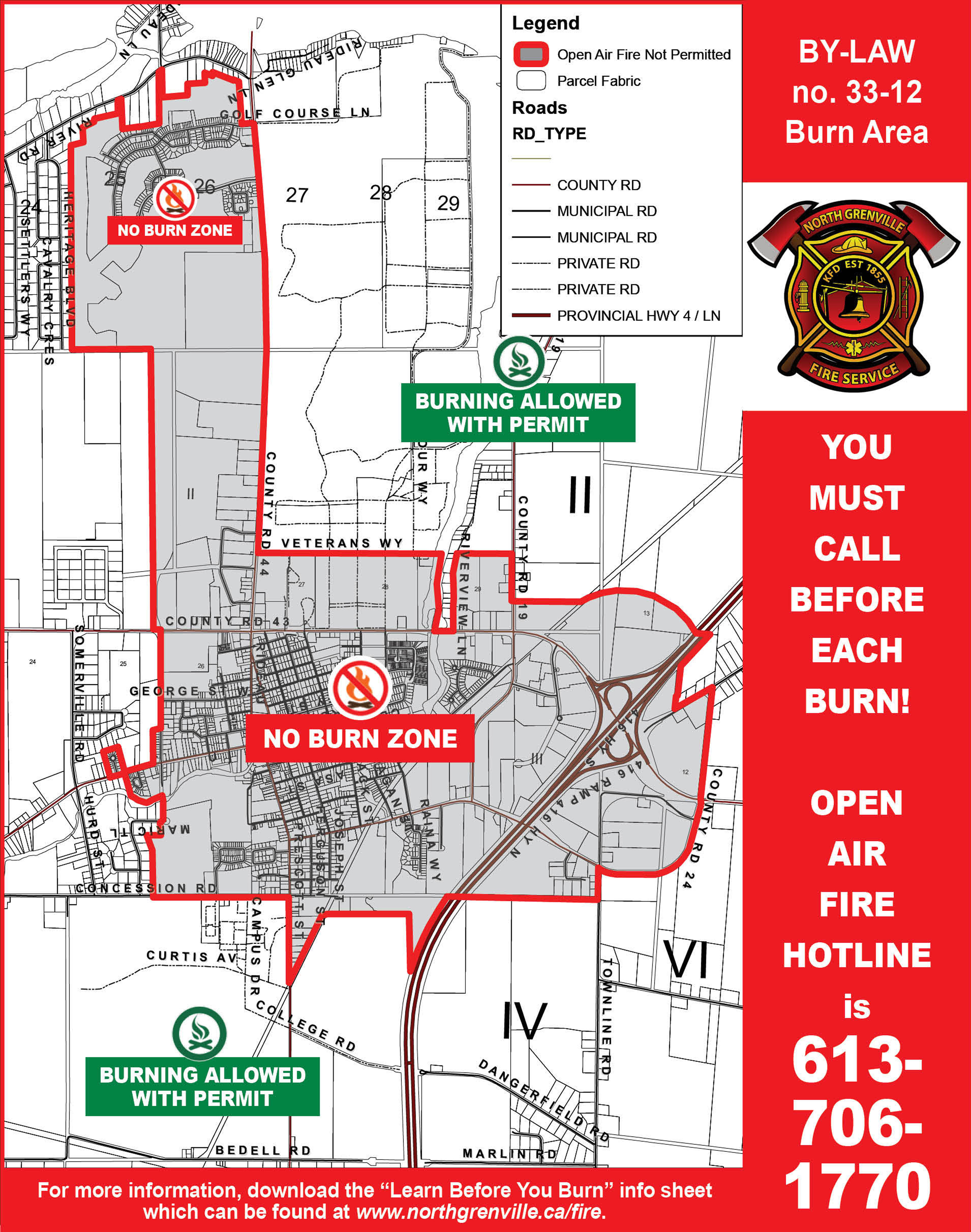 Burn ban lifted in North Grenville as of July 31