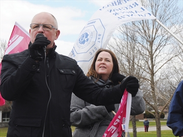 Durham striking teachers' barbecue and rally