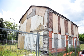 The former Exchange Hotel location will make way for six affordable housing units.