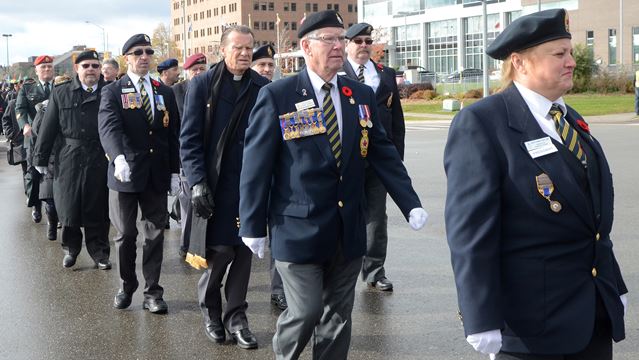 Remembrance day parade brampton