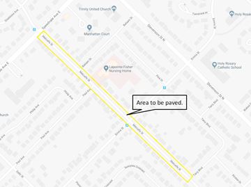 Two weeks of paving work will be coming to part of Metcalfe Street, starting Thursday.