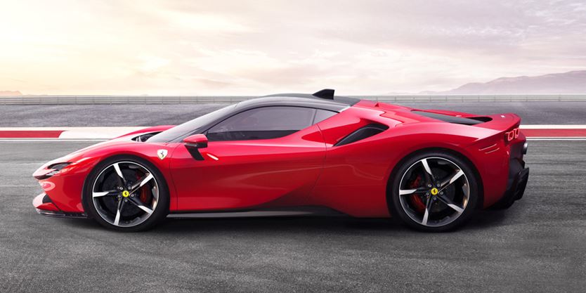 Ferrari Sf90 Stradale Plug In Hybrid Vehicle Phev Is The