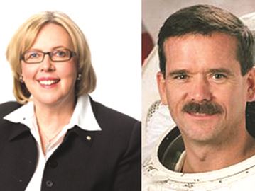 Chris Hadfield and Elizabeth May make book tour stops in Barrie - MayHadfield___Content