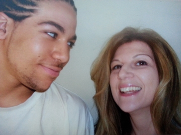 Britton Edwards and his mother, Lynn Thoms.