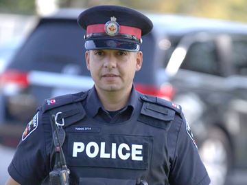 Durham Regional Police Constable George Tudos is the media spokesman for the force. Sept. 2017.