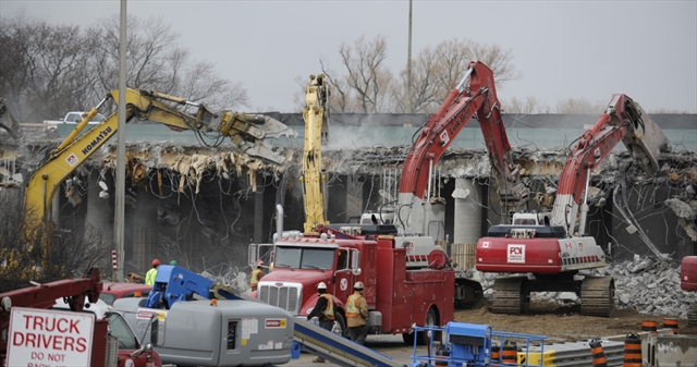 Bridge demolition