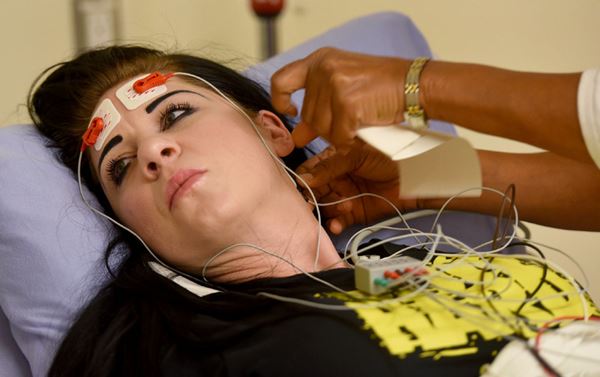 Stephanie Marlin undergoing electroconvulsive therapy. | Barry Gray, The Hamilton Spectator