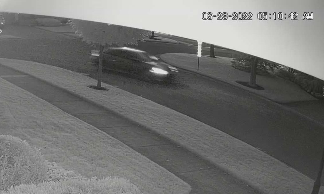 An outdoor camera in Vineland captured footage of the car that was believed to have been used in the spree