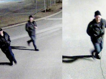 DURHAM -- Police are trying to identify two men who caused $5,000 damage during a vandalism spree at the Durham Region headquarters in Whitby in March.