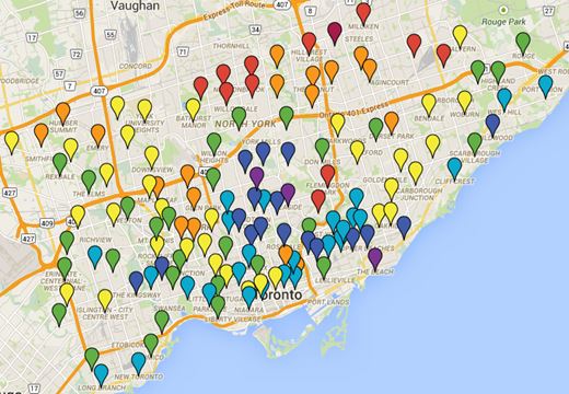 Toronto's diversity in languages: an overview by neighbourhood 