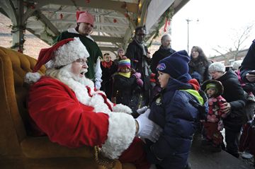 Santa held court in the Junction on Saturday, during the annual Santa in the Junction event hosted by the Junction BIA. (Dec. 1, 2012)