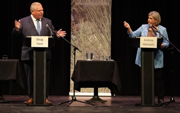 COVID-19 gave Doug Ford a pulpit and made it difficult or impossible for Andrea Horwath to stay in the news, the review said.