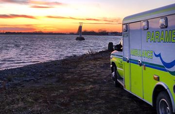 A Northumberland Paramedics ambulance.