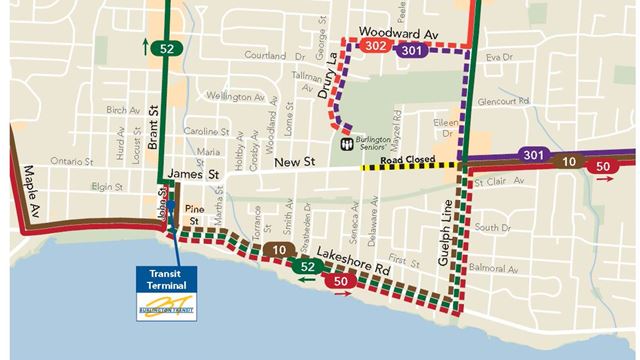 Burlington Transit routes detour New Street construction starting ...
