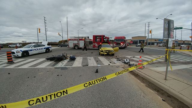 VIDEO Mississauga motorcyclist killed in collision with BMW in