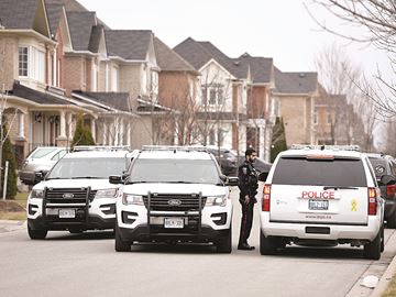 AJAX -- One person is in custody following what looks like family members fighting.Durham police were called to house on Teasdale Street in northeast Ajax just before 3 p.m. on Tuesday, March 22. One person was reported to have a small nick wound. March 22, 2016.